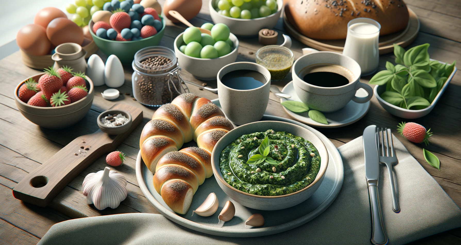 Grünes Gold: So bereichern Sie Ihren Frühlingstisch mit Superfood Hanf-Bärlauch-Pesto